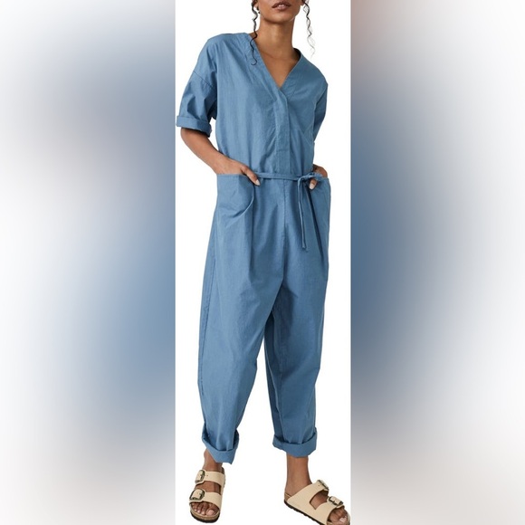 Free People Pants - Free people Feels So Right Cotton Jumpsuit